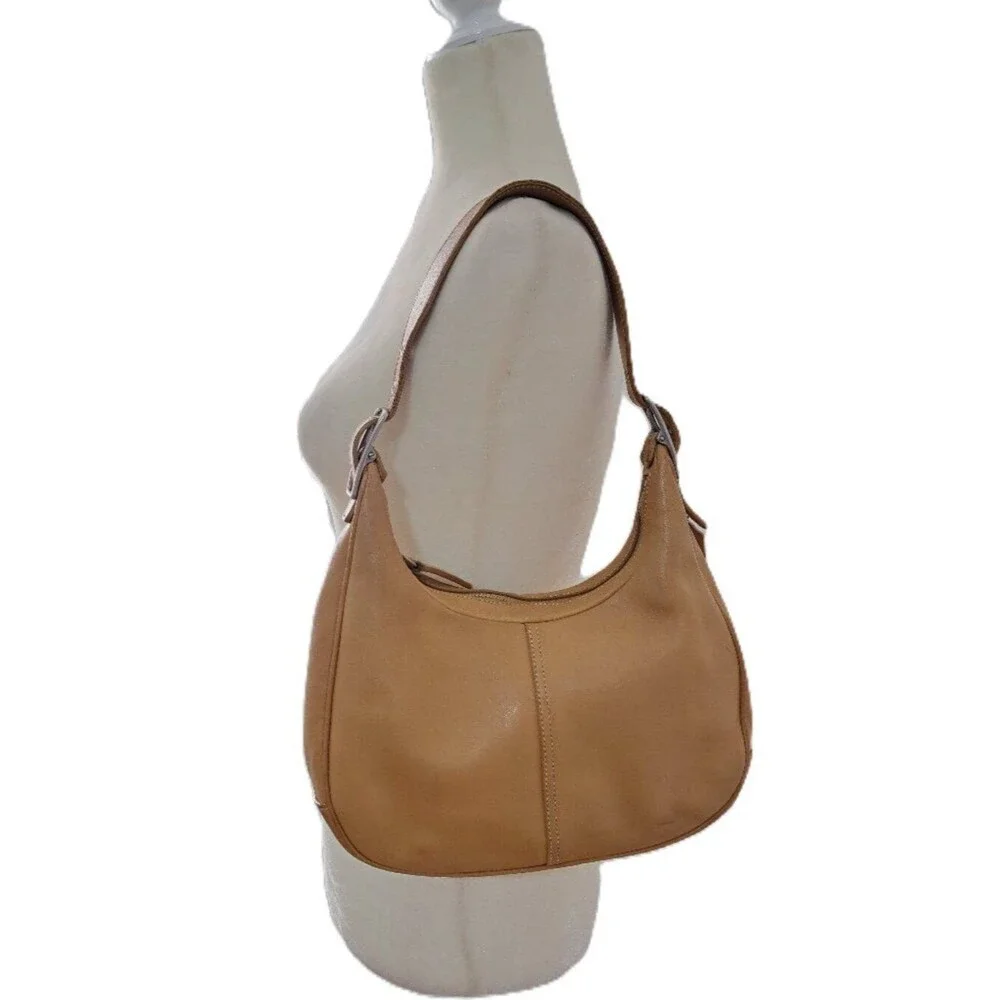 Coach Women's Vintage Zoe Tan leather Shoulder Hobo Bag Purse 9342